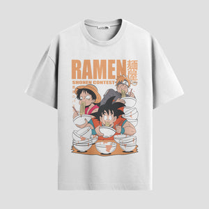 Playera urbana de anime y gaming ExtraLife MX, corte Standard Fit unisex ligero y transpirable en color Deep Black y Pure White, ropa de uso diario para gym y casual.