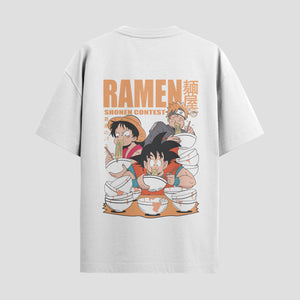 Playera urbana de anime y gaming ExtraLife MX, corte Standard Fit unisex ligero y transpirable en color Deep Black y Pure White, ropa de uso diario para gym y casual.