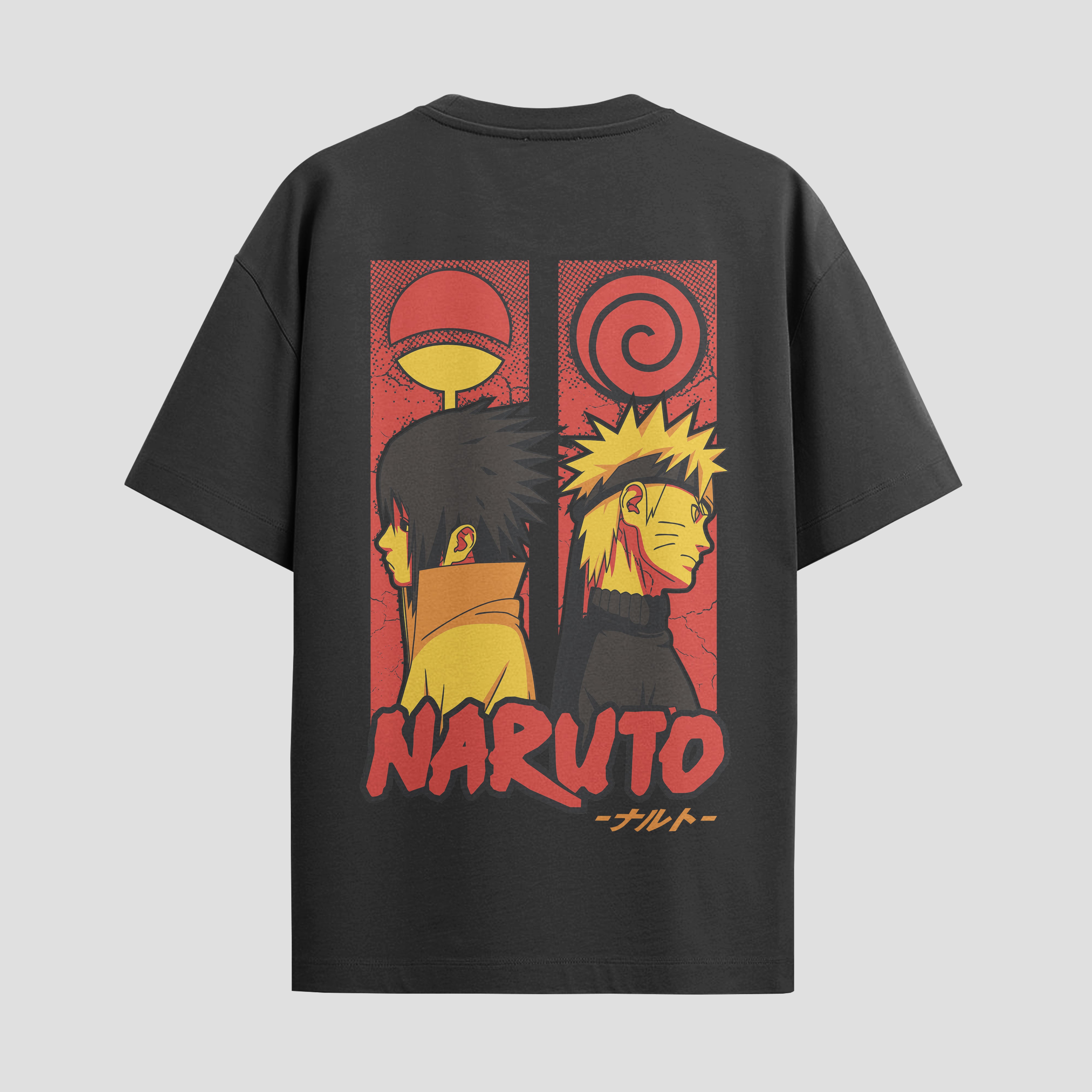 Playera urbana de anime y gaming ExtraLife MX, corte Standard Fit unisex ligero y transpirable en color Deep Black y Pure White, ropa de uso diario para gym y casual.