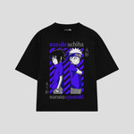 Playera streetwear premium de anime y gaming ExtraLife MX, corte oversized drop shoulder ligero y fresco en color Deep Black y Off-White, moda urbana mexicana de culto.