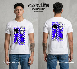 La Aldea Oculta | Dattebayo del Viento #02948 - Playera Standard Fit | Pure White - Foto en modelo