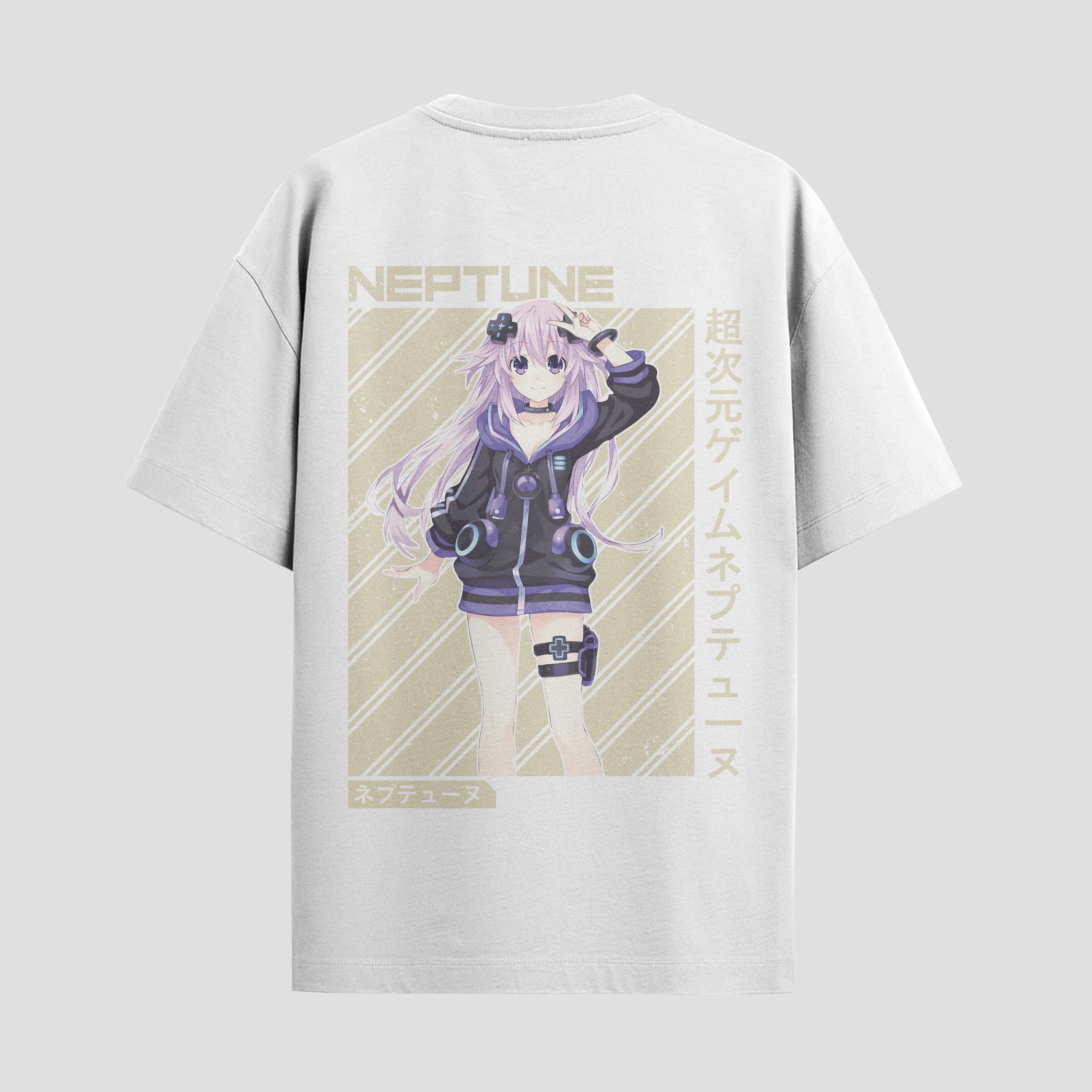 Playera urbana de anime y gaming ExtraLife MX, corte Standard Fit unisex ligero y transpirable en color Deep Black y Pure White, ropa de uso diario para gym y casual.