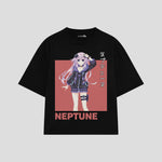 Playera streetwear premium de anime y gaming ExtraLife MX, corte oversized drop shoulder ligero y fresco en color Deep Black y Off-White, moda urbana mexicana de culto.