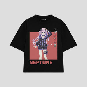 Playera streetwear premium de anime y gaming ExtraLife MX, corte oversized drop shoulder ligero y fresco en color Deep Black y Off-White, moda urbana mexicana de culto.