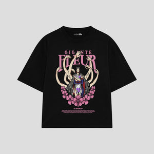 Playera streetwear premium de anime y gaming ExtraLife MX, corte oversized drop shoulder ligero y fresco en color Deep Black y Off-White, moda urbana mexicana de culto.