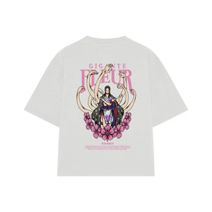 Playera streetwear premium de anime y gaming ExtraLife MX, corte oversized drop shoulder ligero y fresco en color Deep Black y Off-White, moda urbana mexicana de culto.
