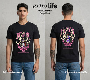 Mar de los Piratas | La Historiadora #02963 - Playera Classic Premium | Deep Black - Foto en modelo