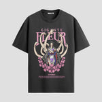 Playera urbana de anime y gaming ExtraLife MX, corte Standard Fit unisex ligero y transpirable en color Deep Black y Pure White, ropa de uso diario para gym y casual.