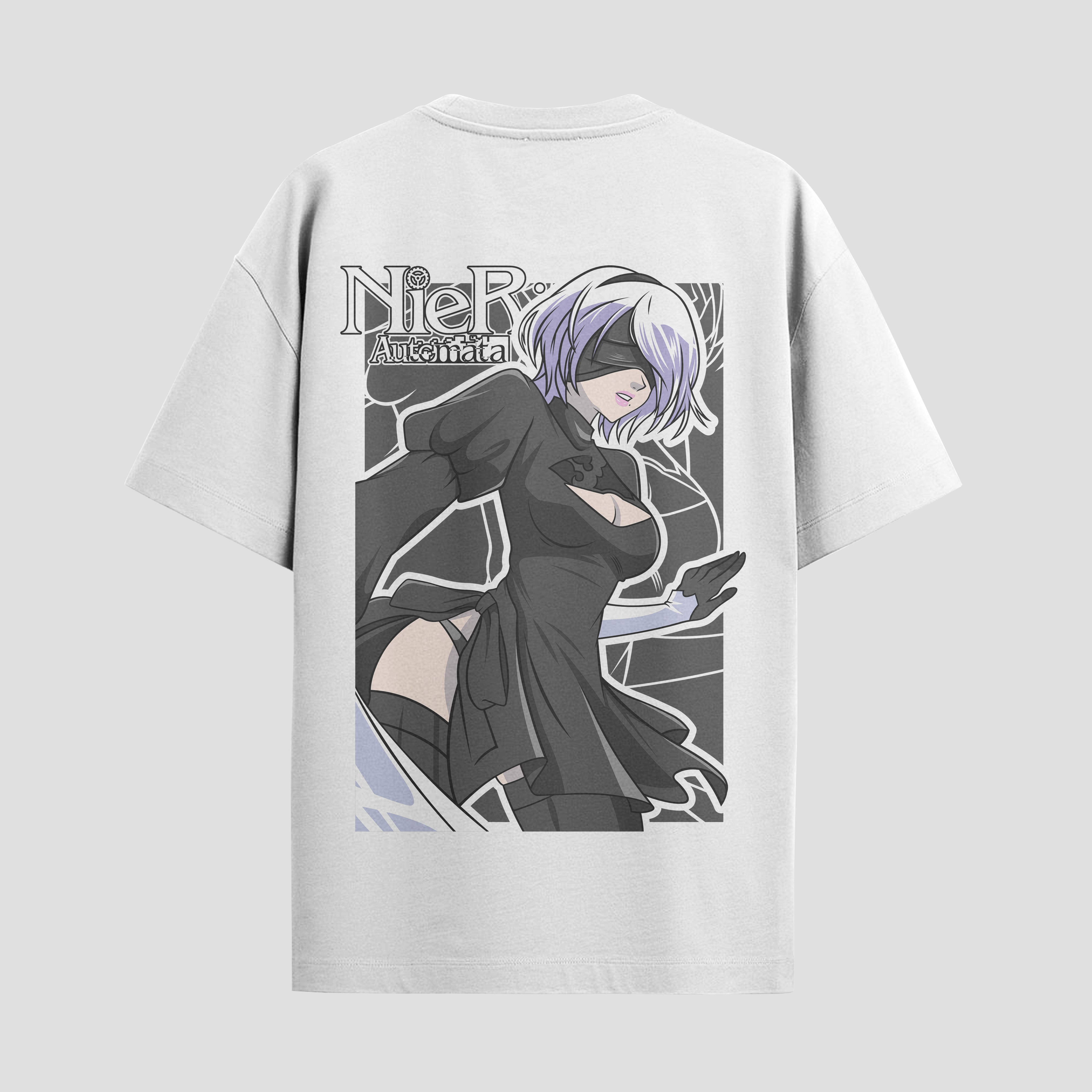 Playera urbana de anime y gaming ExtraLife MX, corte Standard Fit unisex ligero y transpirable en color Deep Black y Pure White, ropa de uso diario para gym y casual.