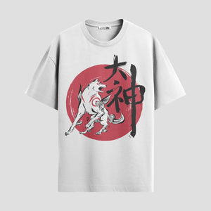Playera urbana de anime y gaming ExtraLife MX, corte Standard Fit unisex ligero y transpirable en color Deep Black y Pure White, ropa de uso diario para gym y casual.