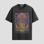 Playera urbana de anime y gaming ExtraLife MX, corte Standard Fit unisex ligero y transpirable en color Deep Black y Pure White, ropa de uso diario para gym y casual.