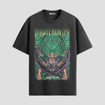 Playera urbana de anime y gaming ExtraLife MX, corte Standard Fit unisex ligero y transpirable en color Deep Black y Pure White, ropa de uso diario para gym y casual.
