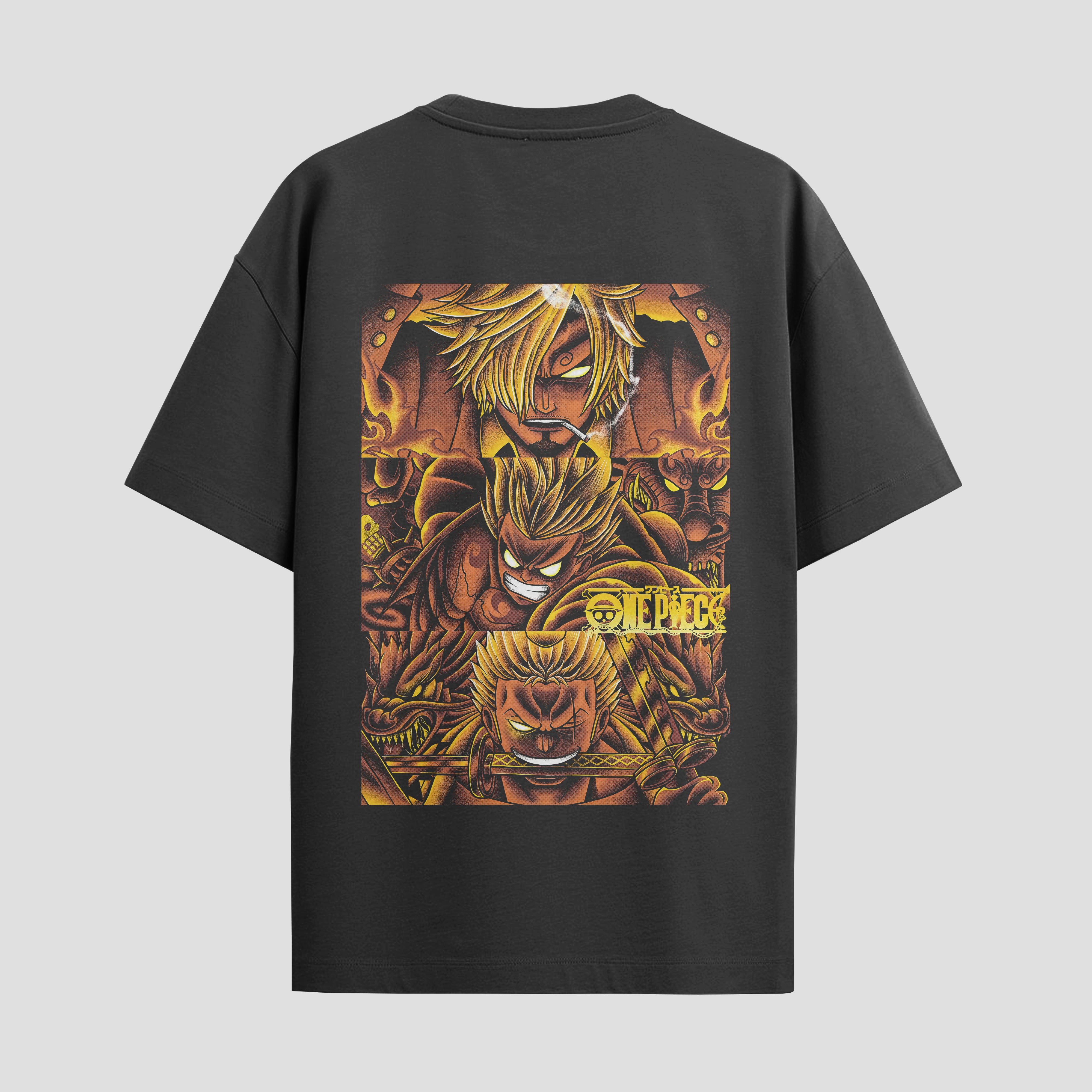 Playera urbana de anime y gaming ExtraLife MX, corte Standard Fit unisex ligero y transpirable en color Deep Black y Pure White, ropa de uso diario para gym y casual.