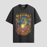 Playera urbana de anime y gaming ExtraLife MX, corte Standard Fit unisex ligero y transpirable en color Deep Black y Pure White, ropa de uso diario para gym y casual.