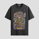 Playera urbana de anime y gaming ExtraLife MX, corte Standard Fit unisex ligero y transpirable en color Deep Black y Pure White, ropa de uso diario para gym y casual.