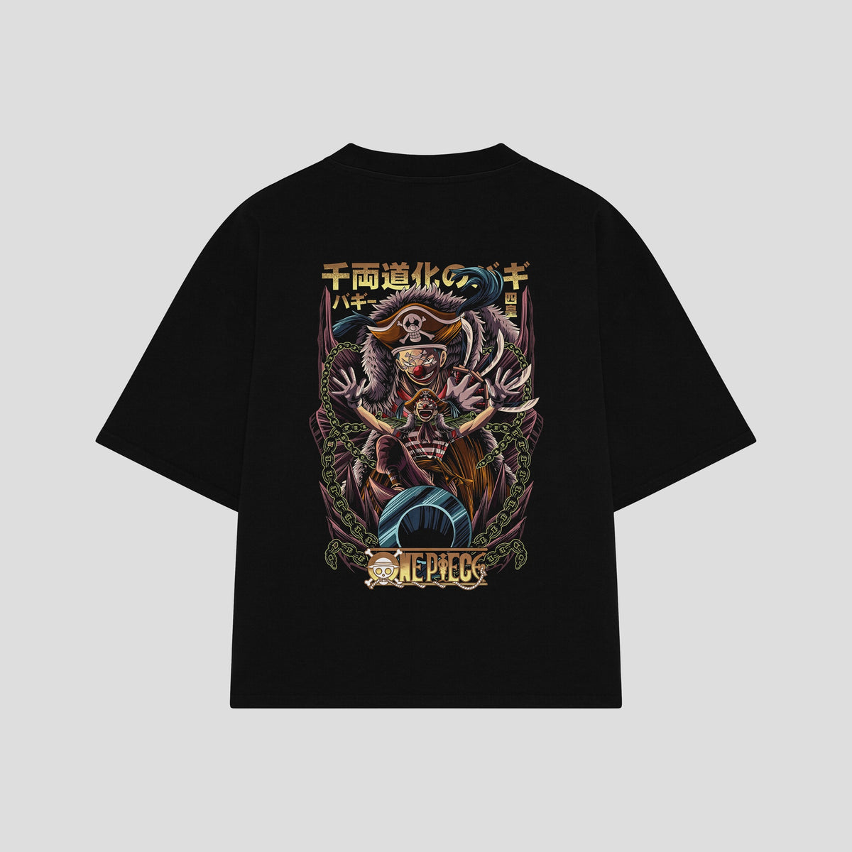 Playera streetwear premium de anime y gaming ExtraLife MX, corte oversized drop shoulder ligero y fresco en color Deep Black y Off-White, moda urbana mexicana de culto.
