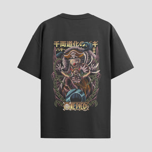 Playera urbana de anime y gaming ExtraLife MX, corte Standard Fit unisex ligero y transpirable en color Deep Black y Pure White, ropa de uso diario para gym y casual.