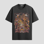 Playera urbana de anime y gaming ExtraLife MX, corte Standard Fit unisex ligero y transpirable en color Deep Black y Pure White, ropa de uso diario para gym y casual.