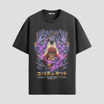 Playera urbana de anime y gaming ExtraLife MX, corte Standard Fit unisex ligero y transpirable en color Deep Black y Pure White, ropa de uso diario para gym y casual.