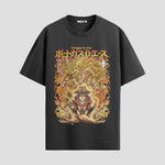 Playera urbana de anime y gaming ExtraLife MX, corte Standard Fit unisex ligero y transpirable en color Deep Black y Pure White, ropa de uso diario para gym y casual.