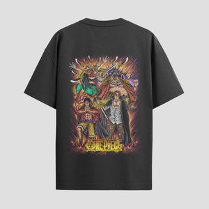Playera urbana de anime y gaming ExtraLife MX, corte Standard Fit unisex ligero y transpirable en color Deep Black y Pure White, ropa de uso diario para gym y casual.
