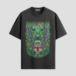 Playera urbana de anime y gaming ExtraLife MX, corte Standard Fit unisex ligero y transpirable en color Deep Black y Pure White, ropa de uso diario para gym y casual.