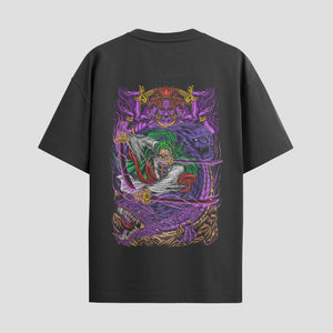 Playera urbana de anime y gaming ExtraLife MX, corte Standard Fit unisex ligero y transpirable en color Deep Black y Pure White, ropa de uso diario para gym y casual.