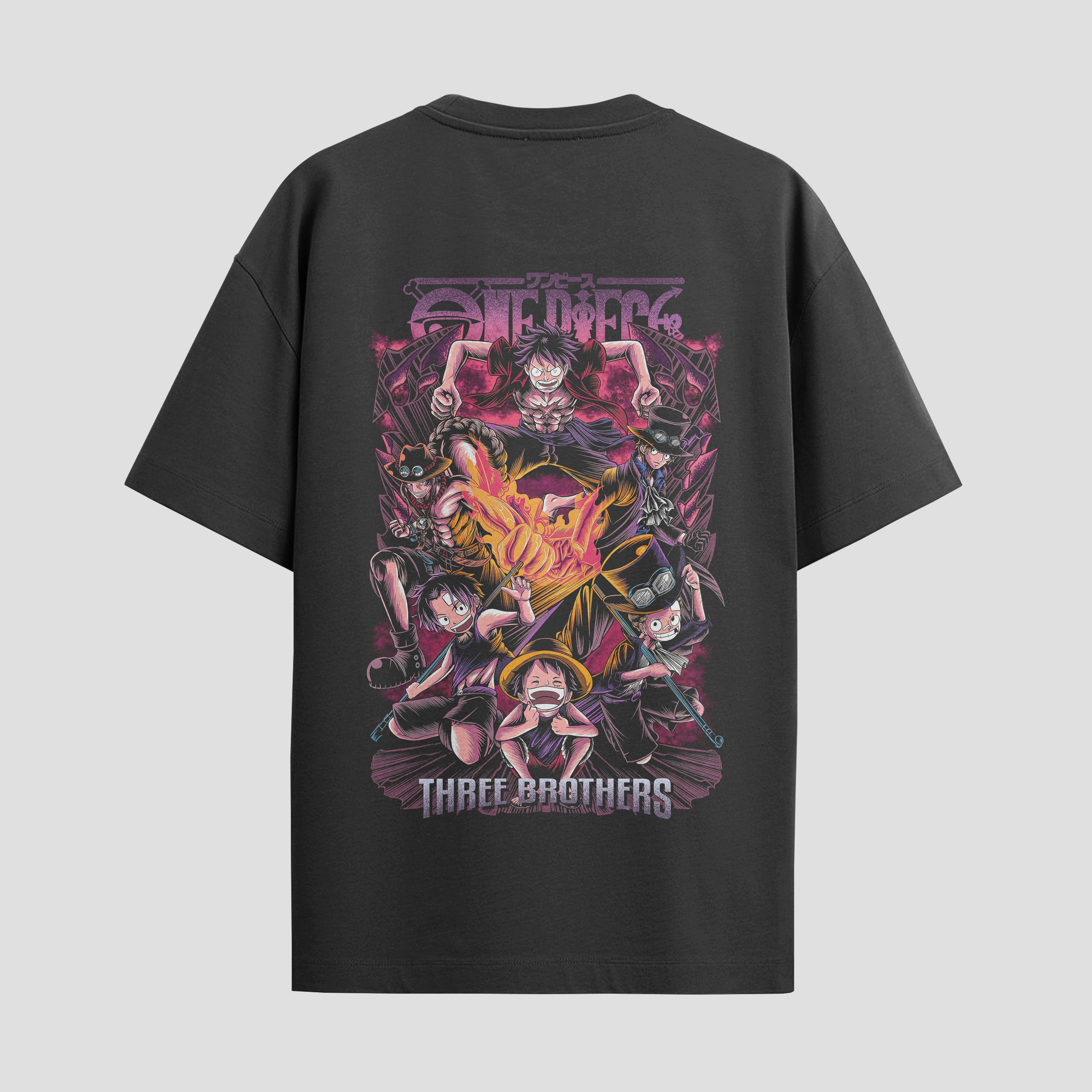 Playera urbana de anime y gaming ExtraLife MX, corte Standard Fit unisex ligero y transpirable en color Deep Black y Pure White, ropa de uso diario para gym y casual.