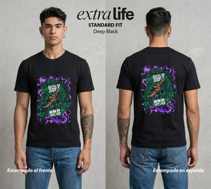 Mar de los Piratas | La Busqueda del Bien #03006 - Playera Standard Fit | Deep Black - Foto en modelo