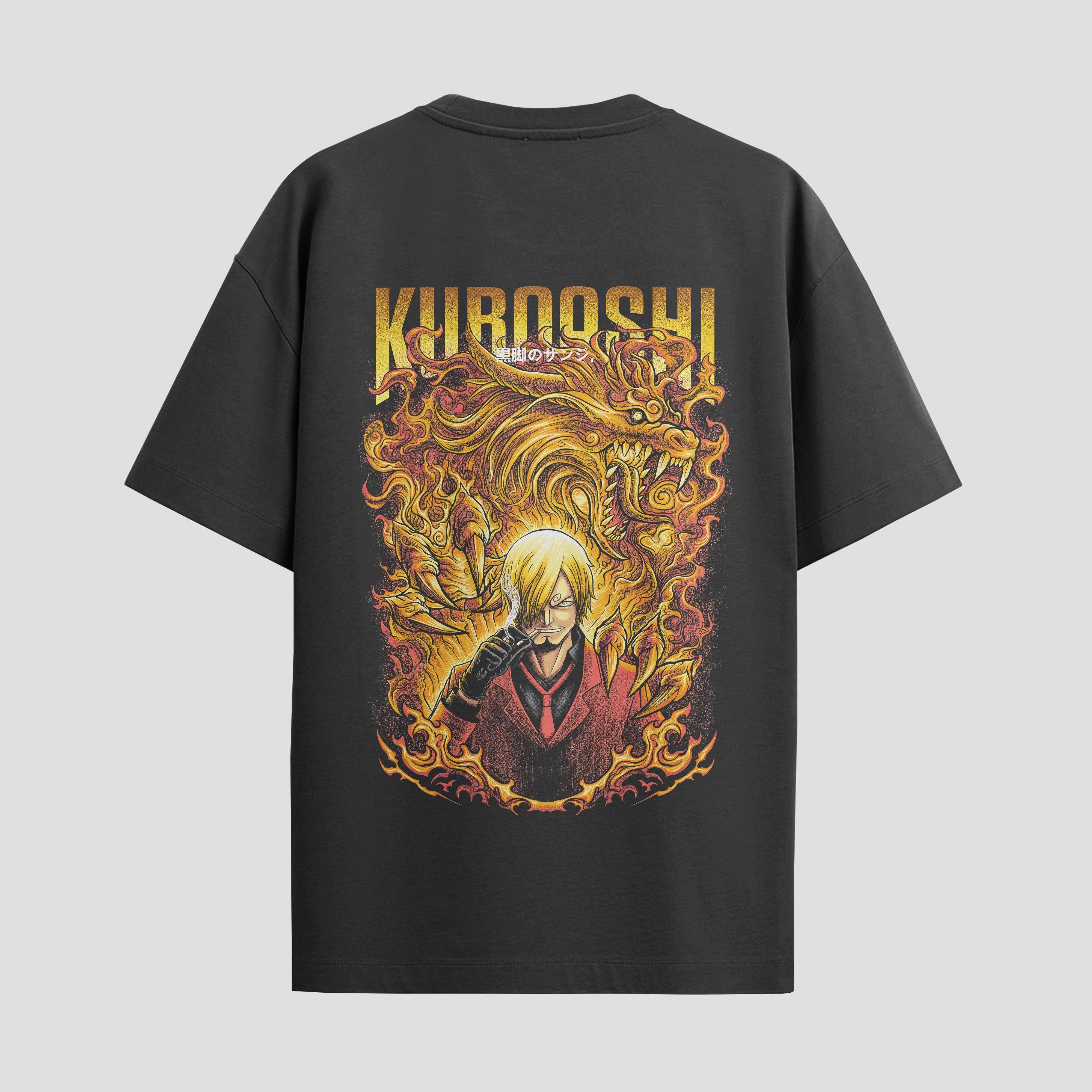 Playera urbana de anime y gaming ExtraLife MX, corte Standard Fit unisex ligero y transpirable en color Deep Black y Pure White, ropa de uso diario para gym y casual.