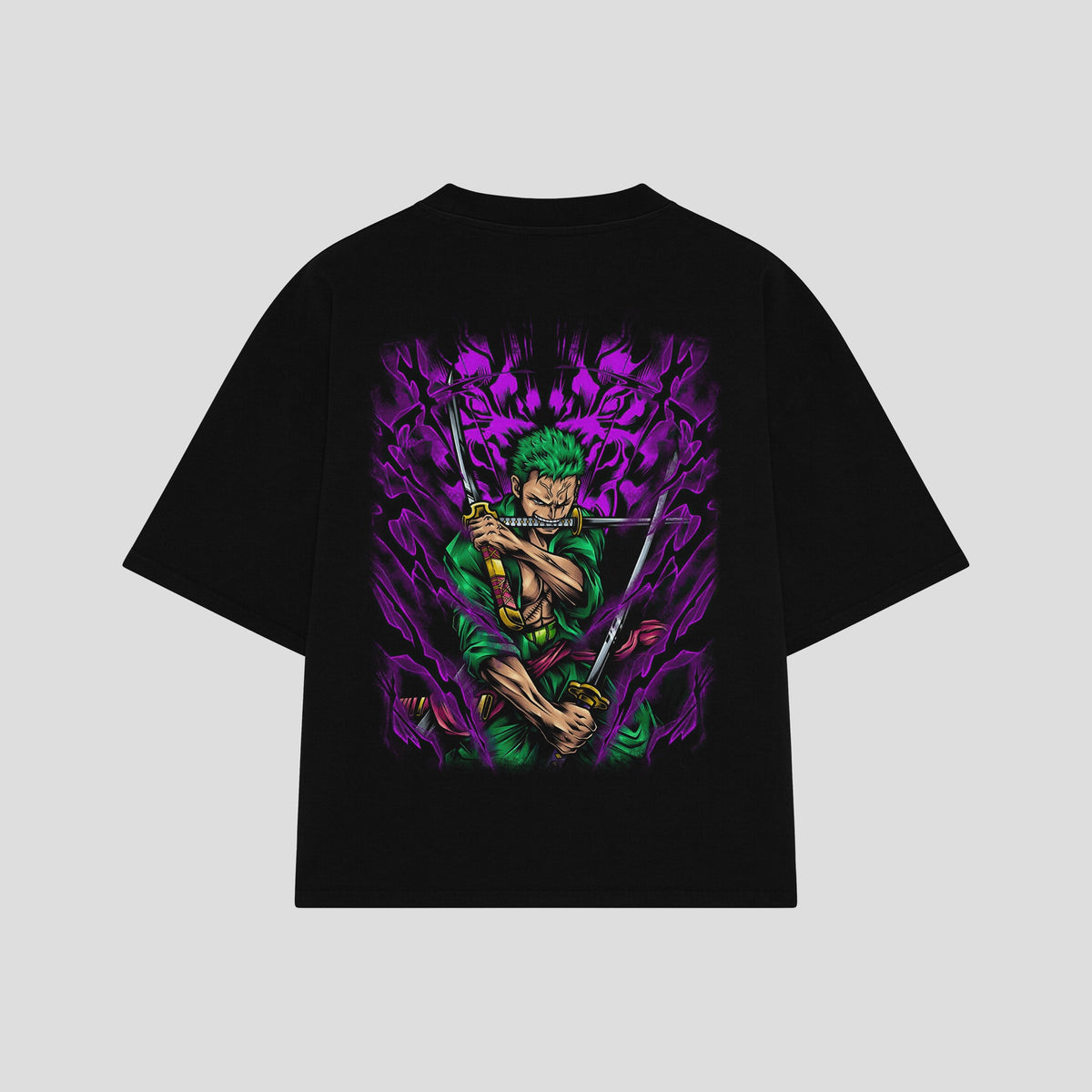 Playera streetwear premium de anime y gaming ExtraLife MX, corte oversized drop shoulder ligero y fresco en color Deep Black y Off-White, moda urbana mexicana de culto.