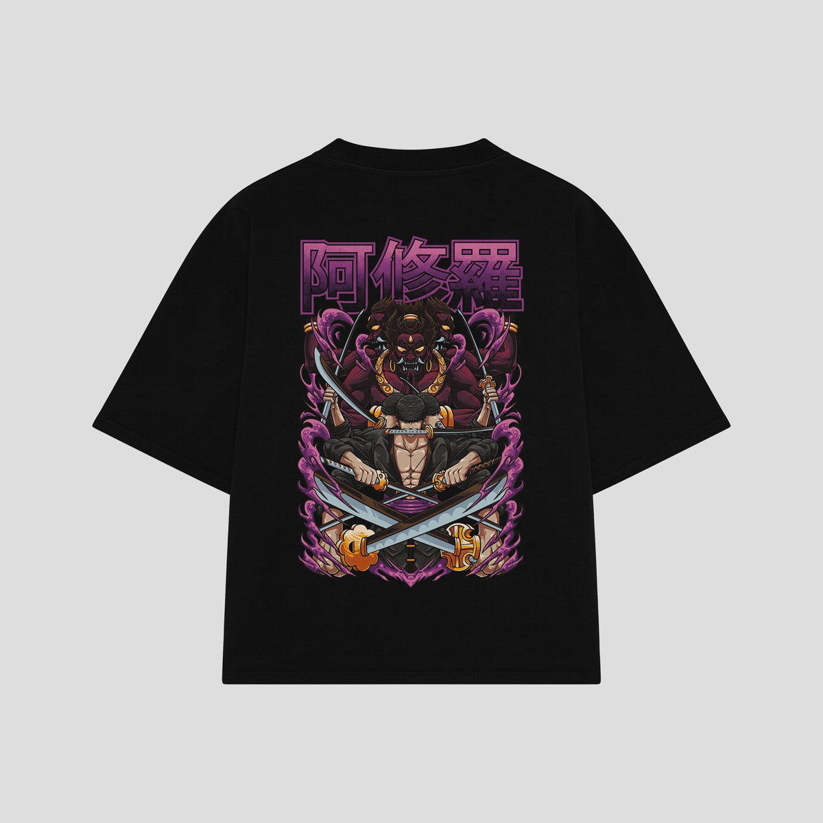 Playera streetwear premium de anime y gaming ExtraLife MX, corte oversized drop shoulder ligero y fresco en color Deep Black y Off-White, moda urbana mexicana de culto.