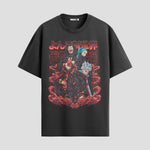 Playera urbana de anime y gaming ExtraLife MX, corte Standard Fit unisex ligero y transpirable en color Deep Black y Pure White, ropa de uso diario para gym y casual.