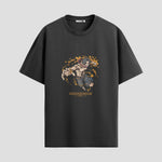 Playera urbana de anime y gaming ExtraLife MX, corte Standard Fit unisex ligero y transpirable en color Deep Black y Pure White, ropa de uso diario para gym y casual.