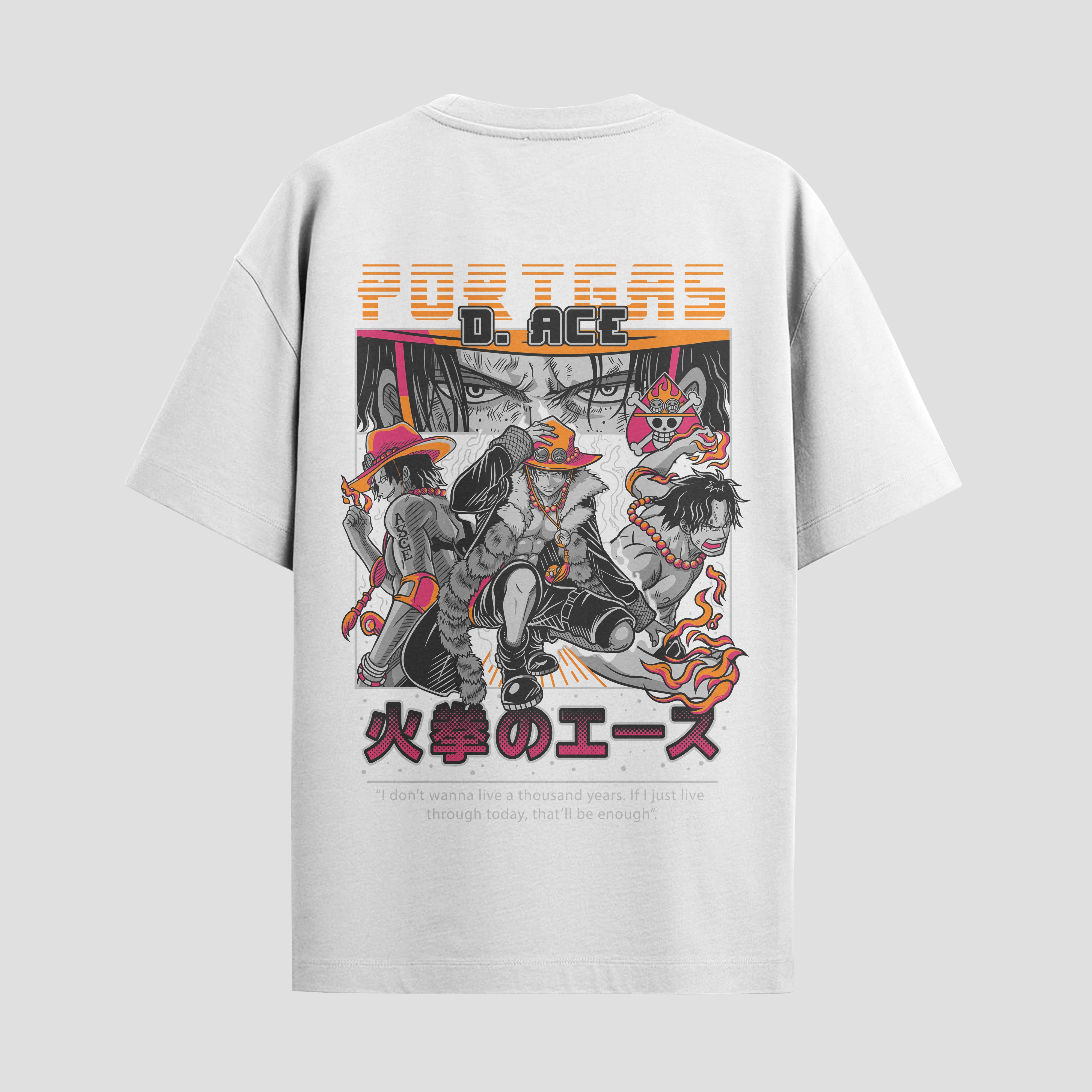 Playera urbana de anime y gaming ExtraLife MX, corte Standard Fit unisex ligero y transpirable en color Deep Black y Pure White, ropa de uso diario para gym y casual.