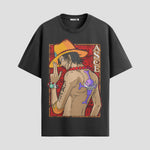 Playera urbana de anime y gaming ExtraLife MX, corte Standard Fit unisex ligero y transpirable en color Deep Black y Pure White, ropa de uso diario para gym y casual.