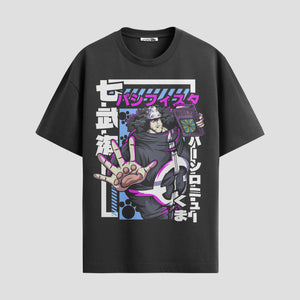Playera urbana de anime y gaming ExtraLife MX, corte Standard Fit unisex ligero y transpirable en color Deep Black y Pure White, ropa de uso diario para gym y casual.