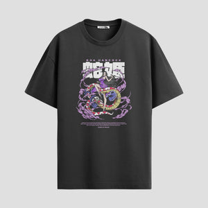 Playera urbana de anime y gaming ExtraLife MX, corte Classic Premium unisex ligero y transpirable en color Deep Black y Pure White, ropa de uso diario para gym y casual.