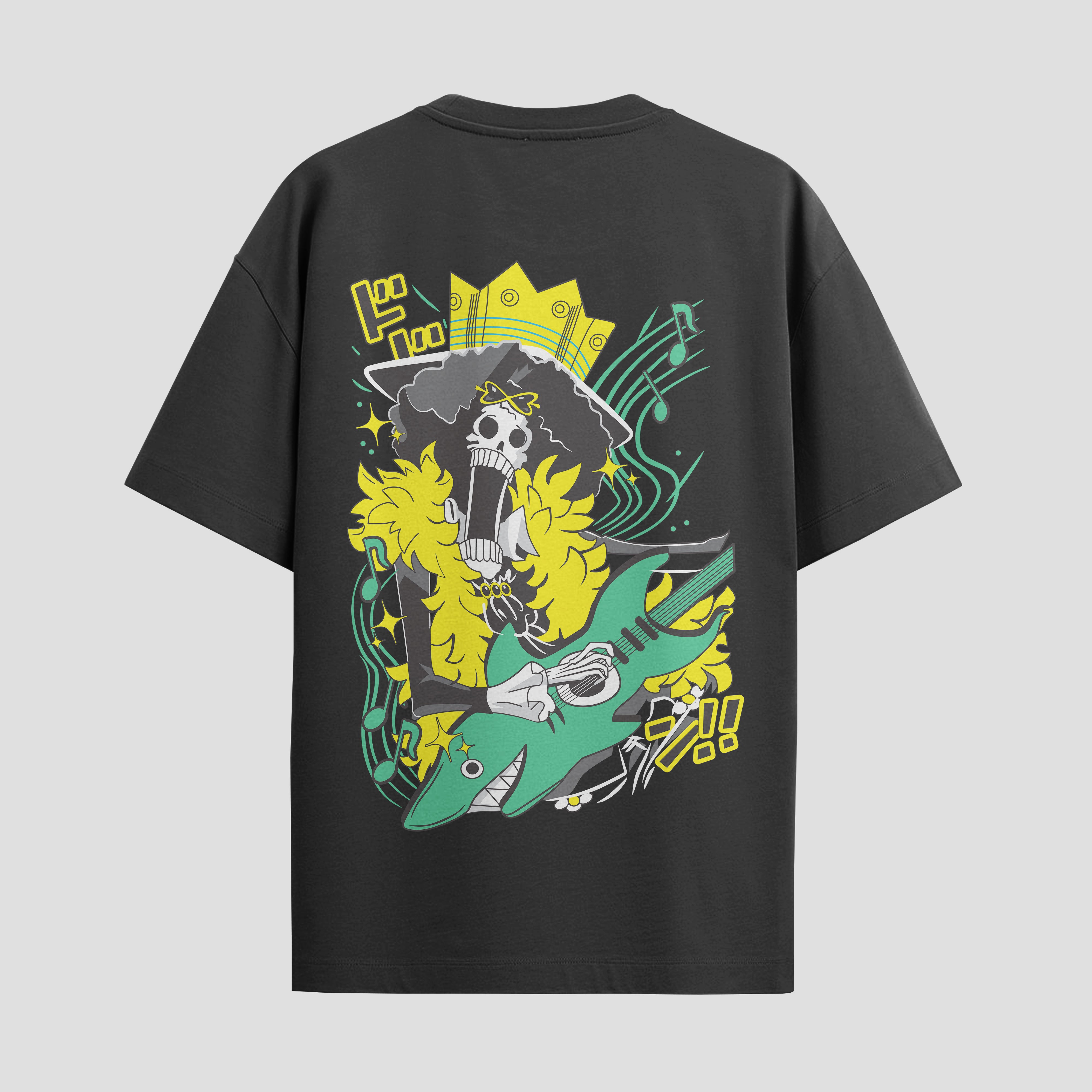 Playera urbana de anime y gaming ExtraLife MX, corte Standard Fit unisex ligero y transpirable en color Deep Black y Pure White, ropa de uso diario para gym y casual.