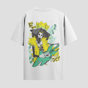 Playera urbana de anime y gaming ExtraLife MX, corte Standard Fit unisex ligero y transpirable en color Deep Black y Pure White, ropa de uso diario para gym y casual.