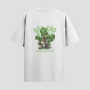 Playera urbana de anime y gaming ExtraLife MX, corte Standard Fit unisex ligero y transpirable en color Deep Black y Pure White, ropa de uso diario para gym y casual.