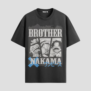 Playera urbana de anime y gaming ExtraLife MX, corte Standard Fit unisex ligero y transpirable en color Deep Black y Pure White, ropa de uso diario para gym y casual.