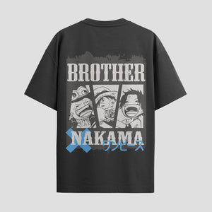 Playera urbana de anime y gaming ExtraLife MX, corte Standard Fit unisex ligero y transpirable en color Deep Black y Pure White, ropa de uso diario para gym y casual.