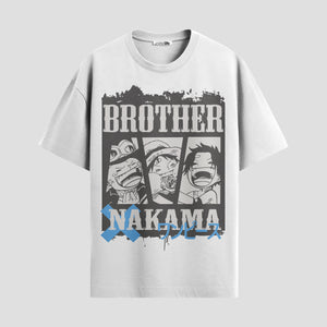 Playera urbana de anime y gaming ExtraLife MX, corte Standard Fit unisex ligero y transpirable en color Deep Black y Pure White, ropa de uso diario para gym y casual.