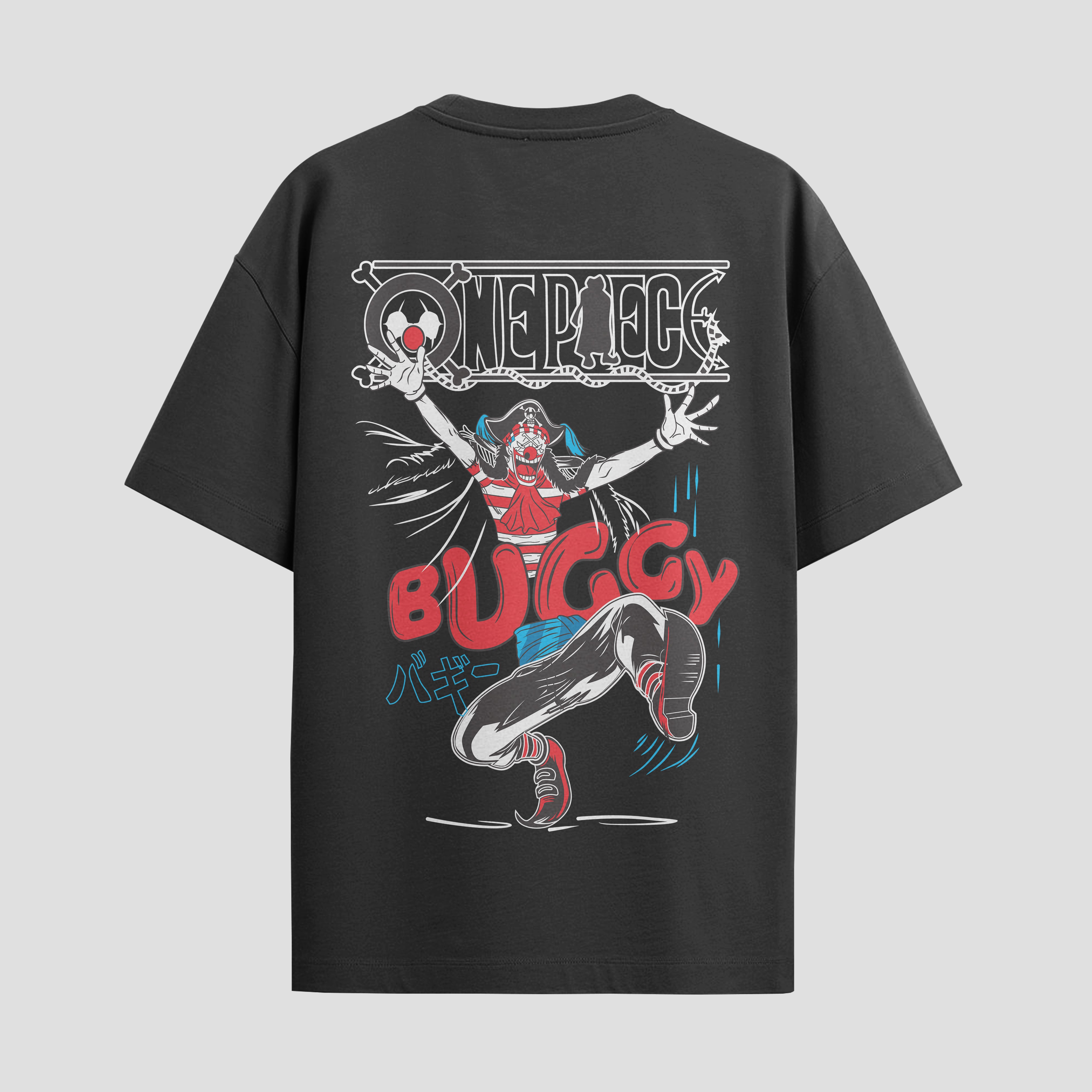 Playera urbana de anime y gaming ExtraLife MX, corte Standard Fit unisex ligero y transpirable en color Deep Black y Pure White, ropa de uso diario para gym y casual.