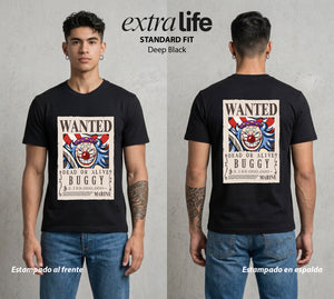 Mar de los Piratas | El Payaso del Mar Se Busca #03056 - Playera Standard Fit | Deep Black - Foto en modelo