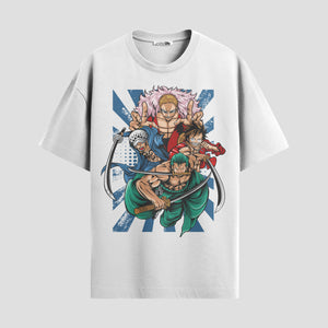 Playera urbana de anime y gaming ExtraLife MX, corte Standard Fit unisex ligero y transpirable en color Deep Black y Pure White, ropa de uso diario para gym y casual.