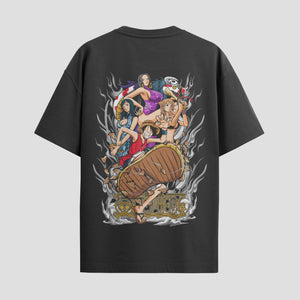 Playera urbana de anime y gaming ExtraLife MX, corte Standard Fit unisex ligero y transpirable en color Deep Black y Pure White, ropa de uso diario para gym y casual.