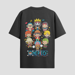Playera urbana de anime y gaming ExtraLife MX, corte Standard Fit unisex ligero y transpirable en color Deep Black y Pure White, ropa de uso diario para gym y casual.
