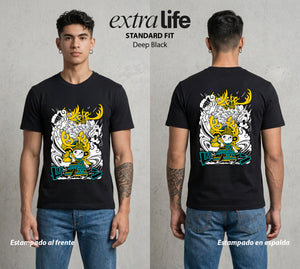 Mar de los Piratas | El Pequeno Doctor #03068 - Playera Standard Fit | Deep Black - Foto en modelo